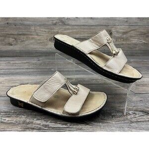 Alegria By PG Lite Kennedy Opalesque Sandals Metallic Gold Open Toe/Backs US 8.5